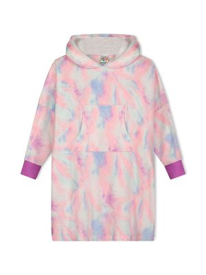 Sleep On It Girls Tie Dye Wearable Cozy Fleece Blanket Hoodie
