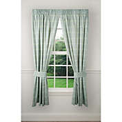 Ellis Curtain Harrington 2-Panels Cool Adjustable Window Tailored Panel Pair With Ties - 90x84" Lagoon