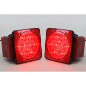 Red Hound Auto 80" LED Submersible Square Light Kit Trailer