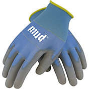 Mud Safety Works (#028B/L) Smart Mud Glove w/ Polyurethane Coating, Large, Blueberry