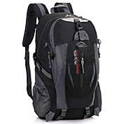 Large Heavy Duty Hiking and Travel Backpack Water-Repellent -  Black