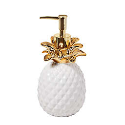 Saturday Knight Ltd Gilded Pineapple 3D Bath Lotion Or Soap Dispenser - 7.96x3.76x3.76