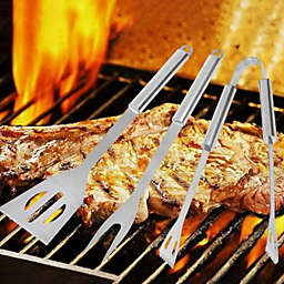 Onetify 3 PCS Stainless Steel BBQ Grill Utensils Set