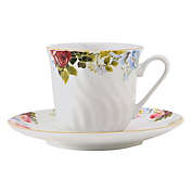 Philomena Porcelain Tea Cup and Saucer - Set of 6 by English Tea Store