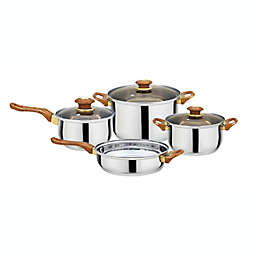 Stainless Steel Cookware Pots and Pans Set, 7 Piece Set