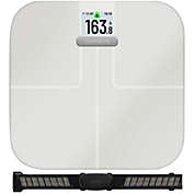 Garmin Index S2 Smart Scale (White, Worldwide) with HRM-DUAL Heart Rate Monitor