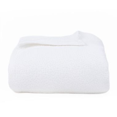 100% Cotton Matelassé Bed Blanket Full/Queen - White BOKSER HOME. View a larger version of this product image.