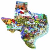 Sunsout Welcome to Texas 1000 pc Special Shape Jigsaw Puzzle