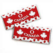 Big Dot of Happiness Canada Day - Candy Bar Wrapper Canadian Party Favors - Set of 24