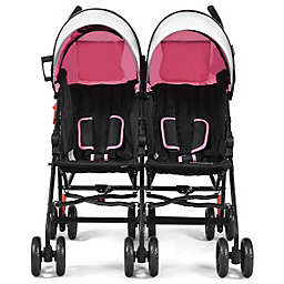 Kitcheniva Foldable Twin Baby Double Stroller Kids Ultralight Umbrella Stroller