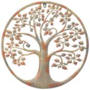 Sunnydaze Tree of Life Metal Indoor/Outdoor Hanging Wall Art - 19.5" H - Brown/Copper