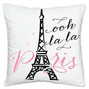 Big Dot of Happiness Paris, Ooh La La - Paris Themed Baby Shower or Birthday Party Home Decorative Cushion Case - Throw Pillow Cover - 16 x 16 Inches
