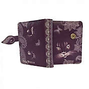 Shagwear Shadow Cat Small Purple Zipper Wallet