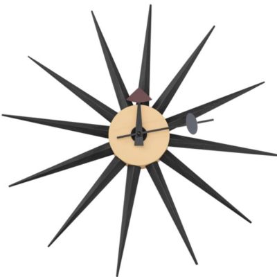 LeisureMod LeisureMod Maxi Modern Design Colorful Star Silent Non-Ticking Wall Clock MCL18BL