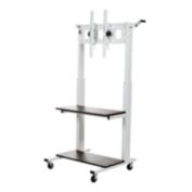 Luxor Home Office Crank Adjustable Flat Panel CLCD LCD TV Cart