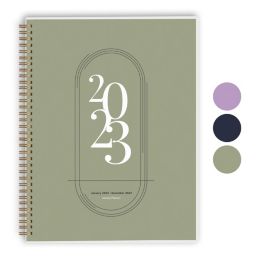 Rileys 2022 Weekly Planner - Annual Weekly & Monthly Agenda Planner, Jan - Dec 2022, Flexible Cover, Notes Pages, Twin-Wire Binding (8.5 x 11-Inches)