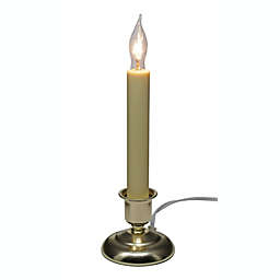 IMC (#BSE600T) Cape Cod  Electric Window Candle w/ Timer, Brass - 9.5