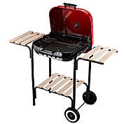 Outsunny 19" Steel Porcelain Portable Outdoor Charcoal Barbecue Grill
