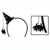 Beistle Halloween Party Decoration Spider Witch Hat Headband - 12 Pack (1/Card)