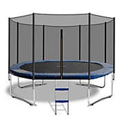 Super Trampoline 15ft Super Trampoline with 8 poles, 108 Springs, with Net and Ladder