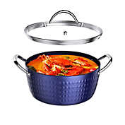 Smilegive Casserole Dish, Induction Saucepan with Lid, 24cm/ 2.2L Stock Pots Non Stick