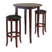 Winsome Fiona Round 3-Piece High/Pub Table Set