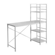 Contemporary Home Living 55" White Contemporary Rectangular Computer Desk
