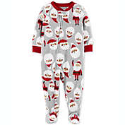 Carter&#39;s Baby Boys Footed Fleece Santa Baby Pajamas Red Size 12MOS