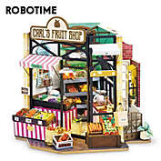 Robotime DIY Dollhouse - Carl&#39;s Fruit Shop - Miniature Toys - Birthday Gift For Children, Girls