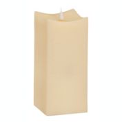 Melrose Decorative Simplux Squared Candle W/Moving Flame (Set Of 2 W/Remote)