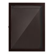 HOMCOM 24" x 32" Jersey Display Case, Memorabilia Acrylic Shadow Box with and Hanger, Cherry Brown