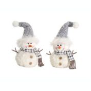 Melrose Home Decorative Snowman (Set of 4) 13"H Polyester