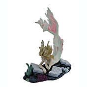 Veronese Design Lost Books By stained glass Toland-Scott Reading Mermaid Statue