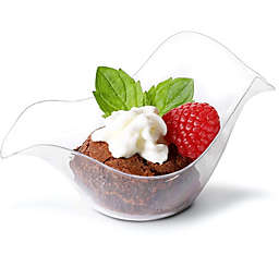 Juvale Mini Dessert Bowls - 100-Pack Clear Plastic 1.75-Ounce Appetizer, Salad, Fruits, Nuts Bowl, Disposable or Reusable Tasting Sampling Party Supplies, Catering, Buffet, Food Display, 4 x 2.5 x 2 Inches