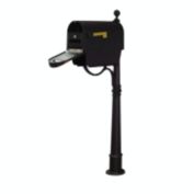 Special Lite Products Company Classic Curbside Mailbox With Newspaper Tube, Locking Insert And Ashland Mailbox Post