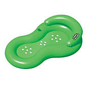 Pool Central Inflatable Green Cool Lounge Chair with Holes, 62.5-Inch