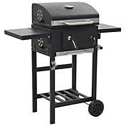 Home Life Boutique Charcoal-Fueled BBQ Grill with Bottom Shelf