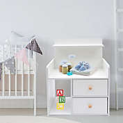 Stock Preferred Nightstand Toy Book Shelf for Kids Room W/2 Drawers White