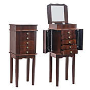 Inq Boutique Jewelry Cabinet w/Drawers&Mirror Armoire Storage Stand Chest Organizer Christmas