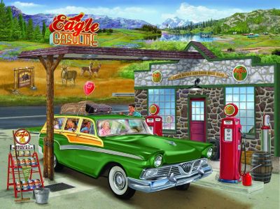 Sunsout Big Bear Cabins 1000 pc  Jigsaw Puzzle