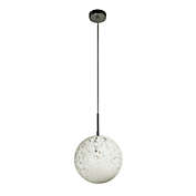 Canyon Home Bushnell Ball Pendant Light Fixture, White Orb with Elegant Glow, Foyer Lighting Home Decor for Entryways, Dining and Living Room, or Sitting Areas, Dimmable