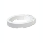 Carex Health Brands Hinged Elongated Toilet Seat Riser, Adds 3.5 Inches of Height to Toilet, 300 Pound Weight Capacity, Raised Toilet Seat, White