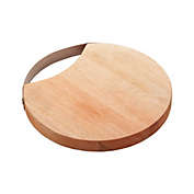 Wolff Liptus Collection Wooden Serving Board with Stainless Steel Handle 20x2cm