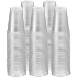 (160 Pack - 9 oz.) Kovot Disposable Translucent 9 oz. Plastic Cups