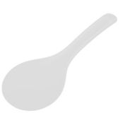 Unique Bargains Plastic Rice Paddle, One Piece Design Rice Scoop Spoon Server Restaurant Kitchen Cooking Utensil, with Non Stick Rice Spoon Paddle Heat Resistant Rice Cooker Spoon, Serving Spoon for Rice, White