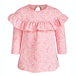 First Impressions Baby Girls Enchanted-Print Ruffle Dress Pink Size 6-9M