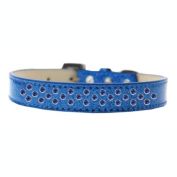 Mirage Pet Products Sprinkles Ice Cream Dog Collar - Blue Crystals Size 14 - Blue