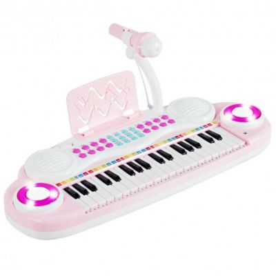 barbie keyboard with microphone