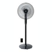 Sunpentown Heavy Duty Quiet 16" DC-Motor Energy Saving Stand Fan with Remote Control and Timer - Piano Black