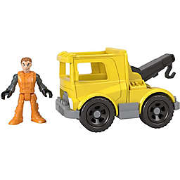 Fisher-Price Imaginext Mega Hauler, Push-Along Toy Tow Truck and Character Figure Set